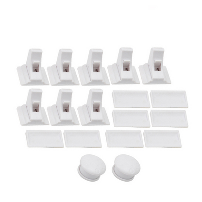 Easy Install Child Safety Locks, Adhesive, 4 Pack