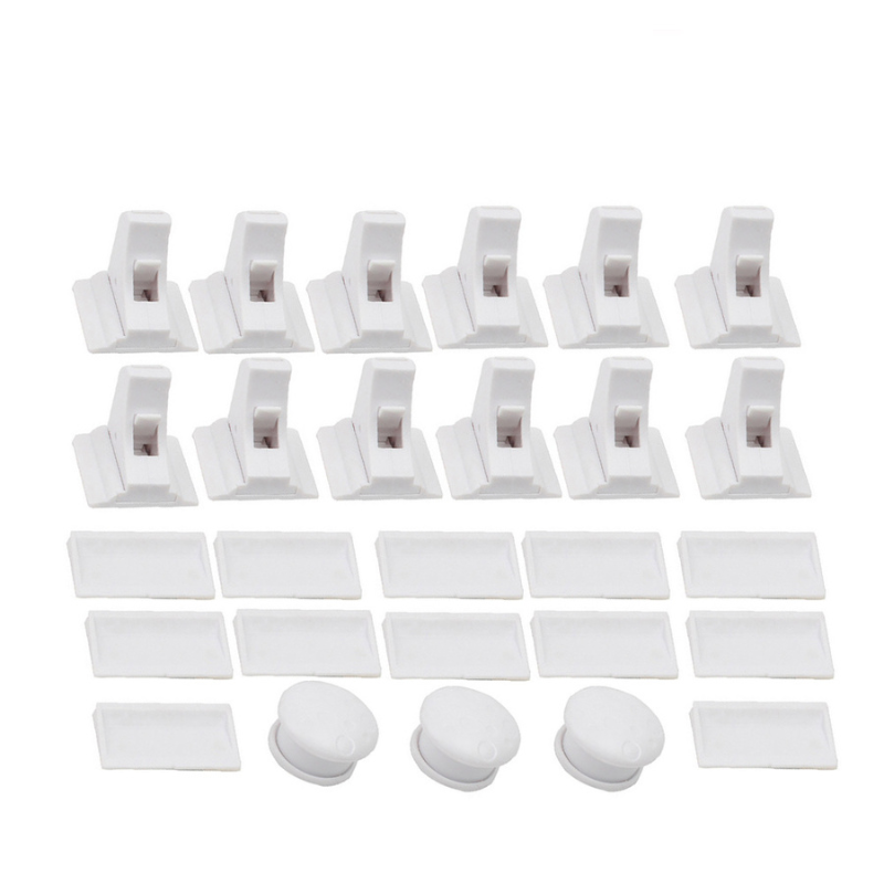 Easy Install Child Safety Locks, Adhesive, 4 Pack