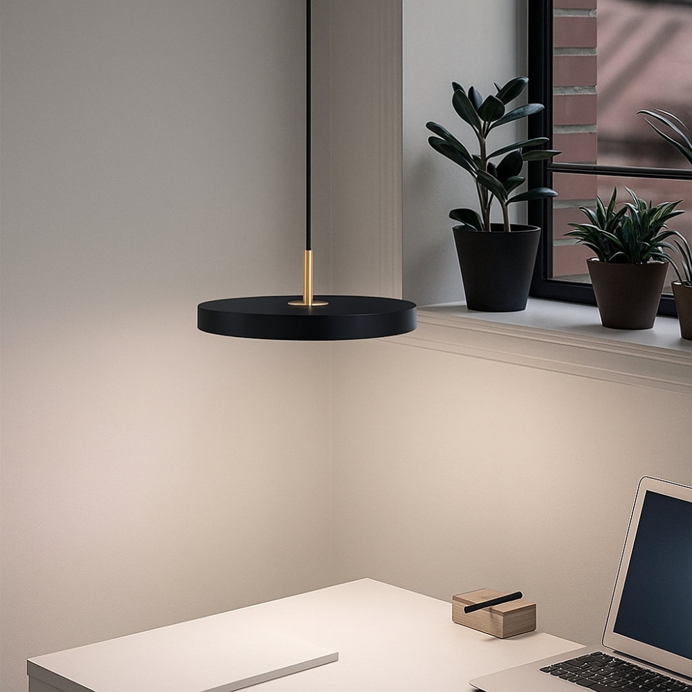 Simple Round LED Hanging Light Fixture - Halri