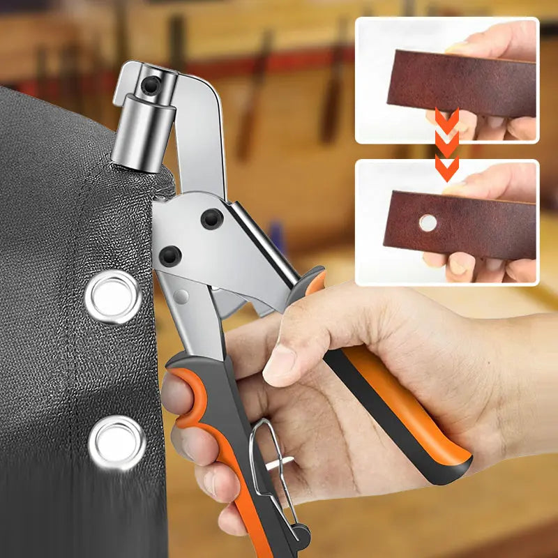 Heavy Duty Eyelet Punch Kit with 100 Bonus Eyelets - Halri