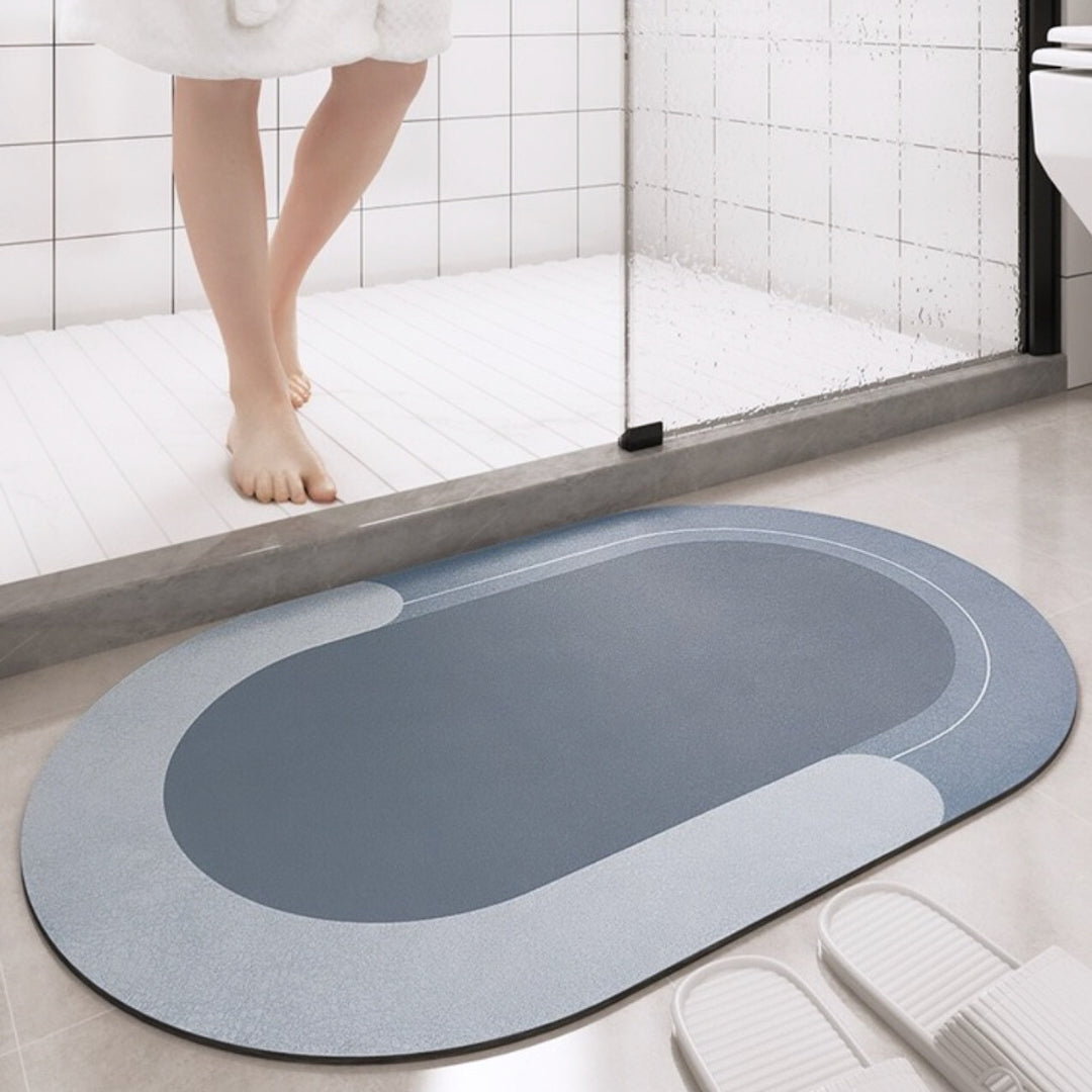 Soft Grip Bathroom Floor Mat – Fast Dry Comfort Mat - Halri