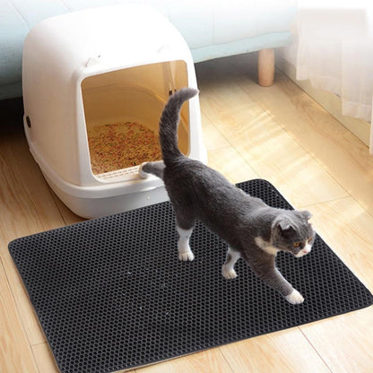 Easy Clean Rubber Anti-Slip Cat Litter Mat