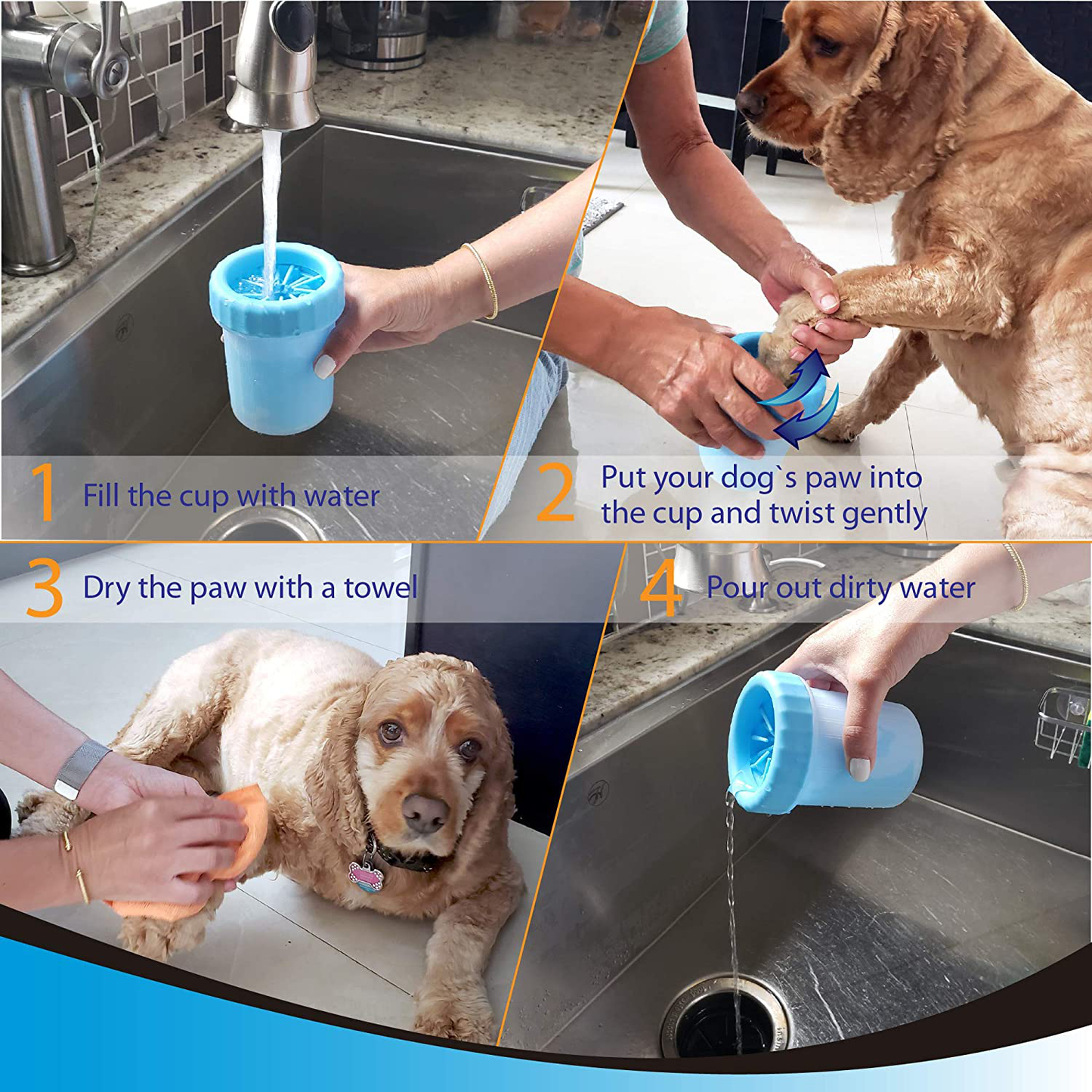Best Dog Paw Cleaner And Gentle Scrubber Tool