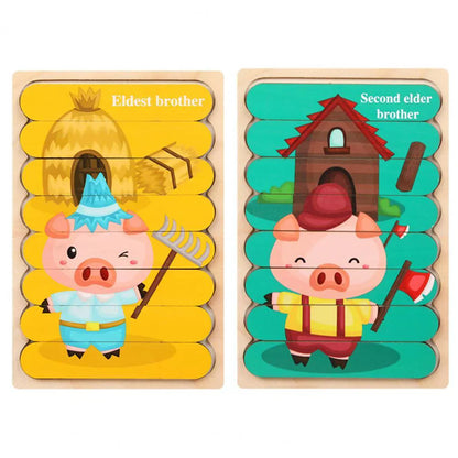 Classic Wooden Brain Teaser Puzzle for Children