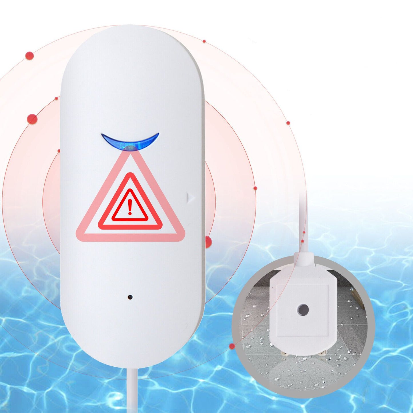 Wireless Water Leak Detector Alert Sensor System