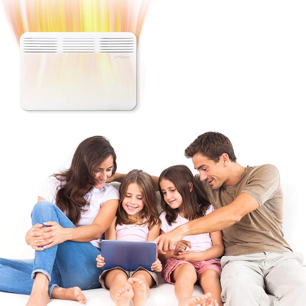 Compact Mobile Electric Heater With Casters