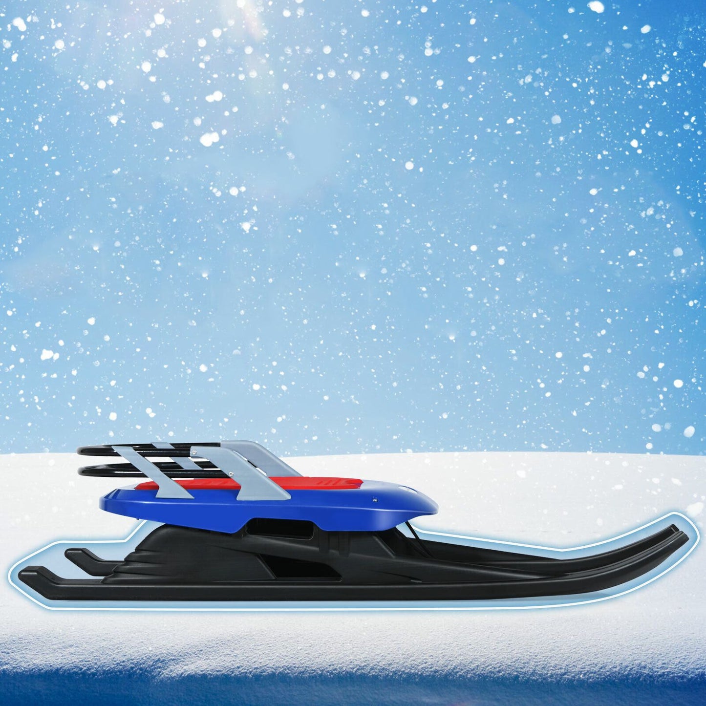 Fun Kids Plastic Toboggan Sled