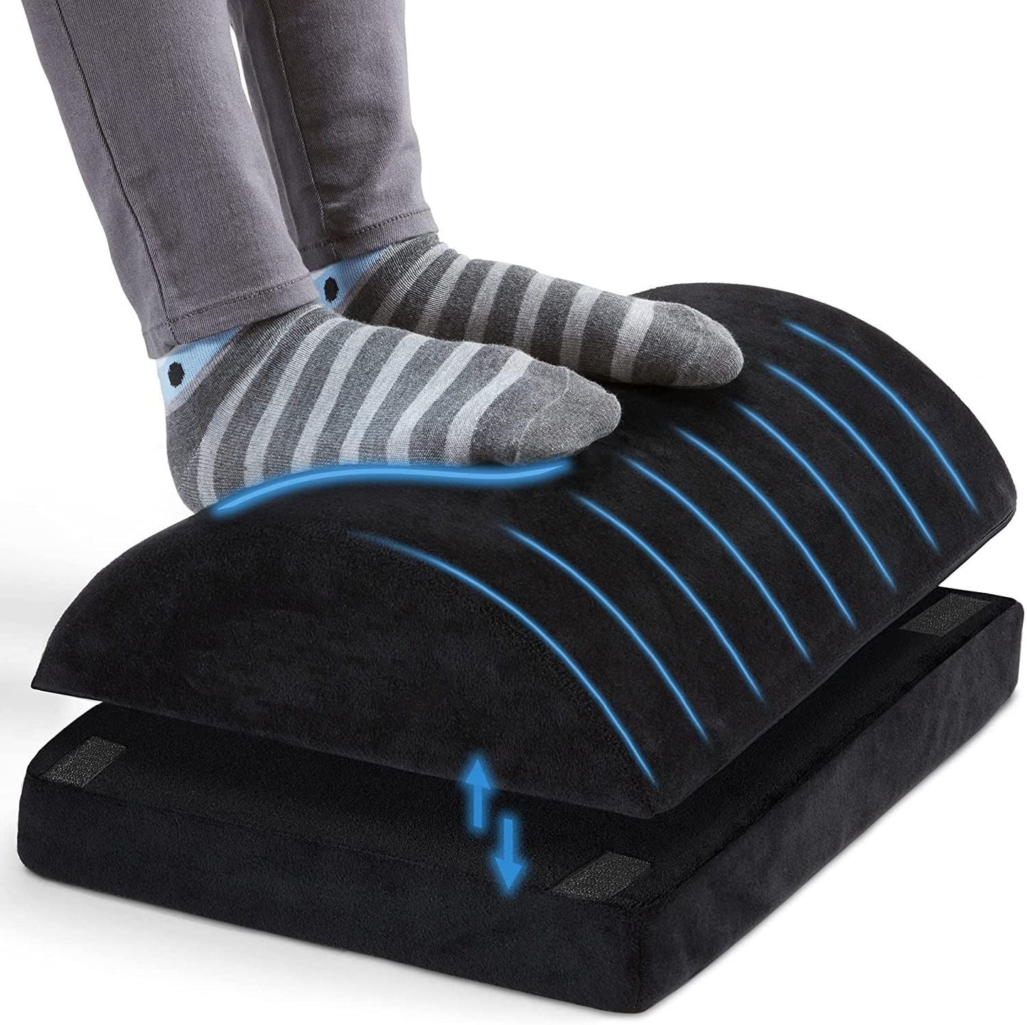 Comfortable Adjustable Under Desk Footrest for Home Office