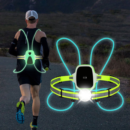 Bright Reflective LED Safety Running Vest - Halri