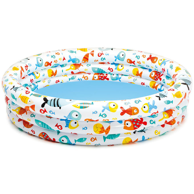 Colorful Baby Pool Set with Inflatable Fish Bowl - Halri