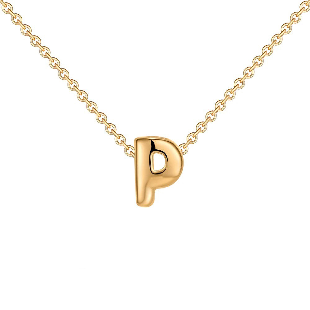 Delicate Script Monogram Initial Necklace