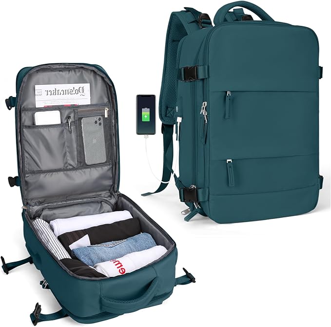 Tough Travel Backpack with USB Charger