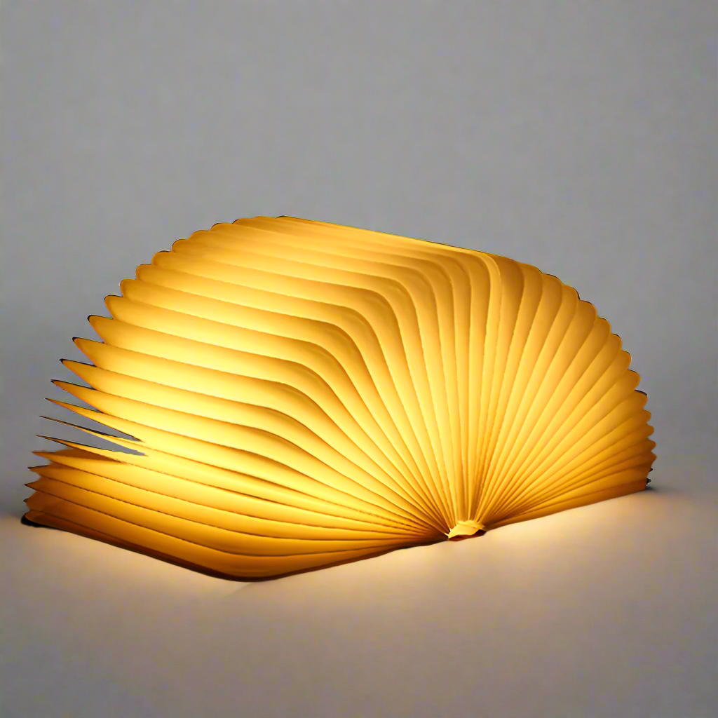Compact Book Style LED Desk Lamp with Dimmer