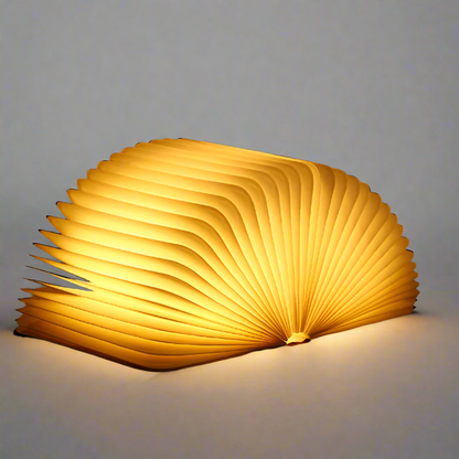 Compact Book Style LED Desk Lamp with Dimmer