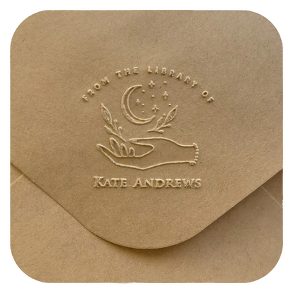 Personalized Book Stamp for Custom Library - Customizable Book Stamper with Durable Ink for Book Lovers 6