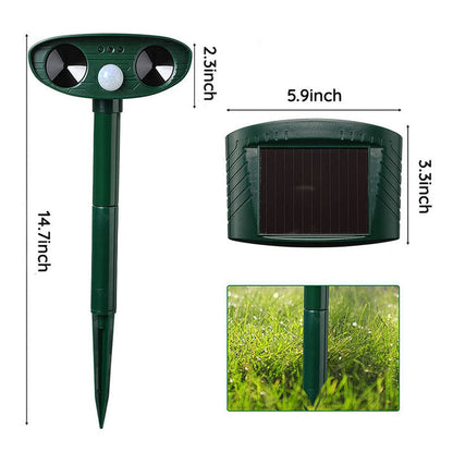 Outdoor Squirrel Repellent Solar Powered Yard Defender