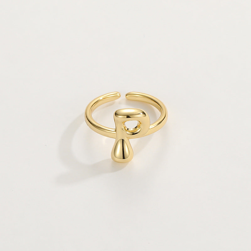 Personalized Fun Alphabet Initial Ring