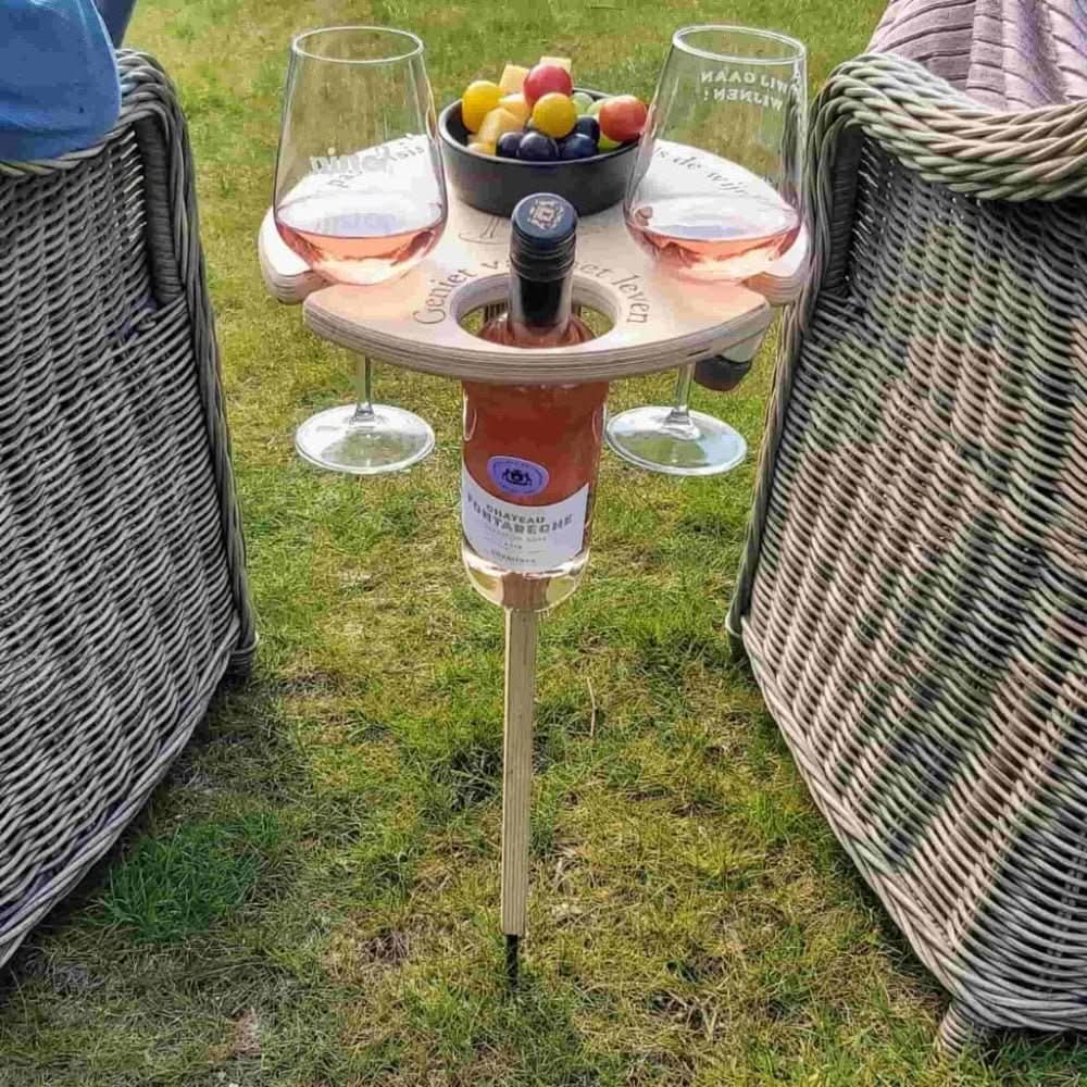 Compact Folding Outdoor Wine Table - Halri
