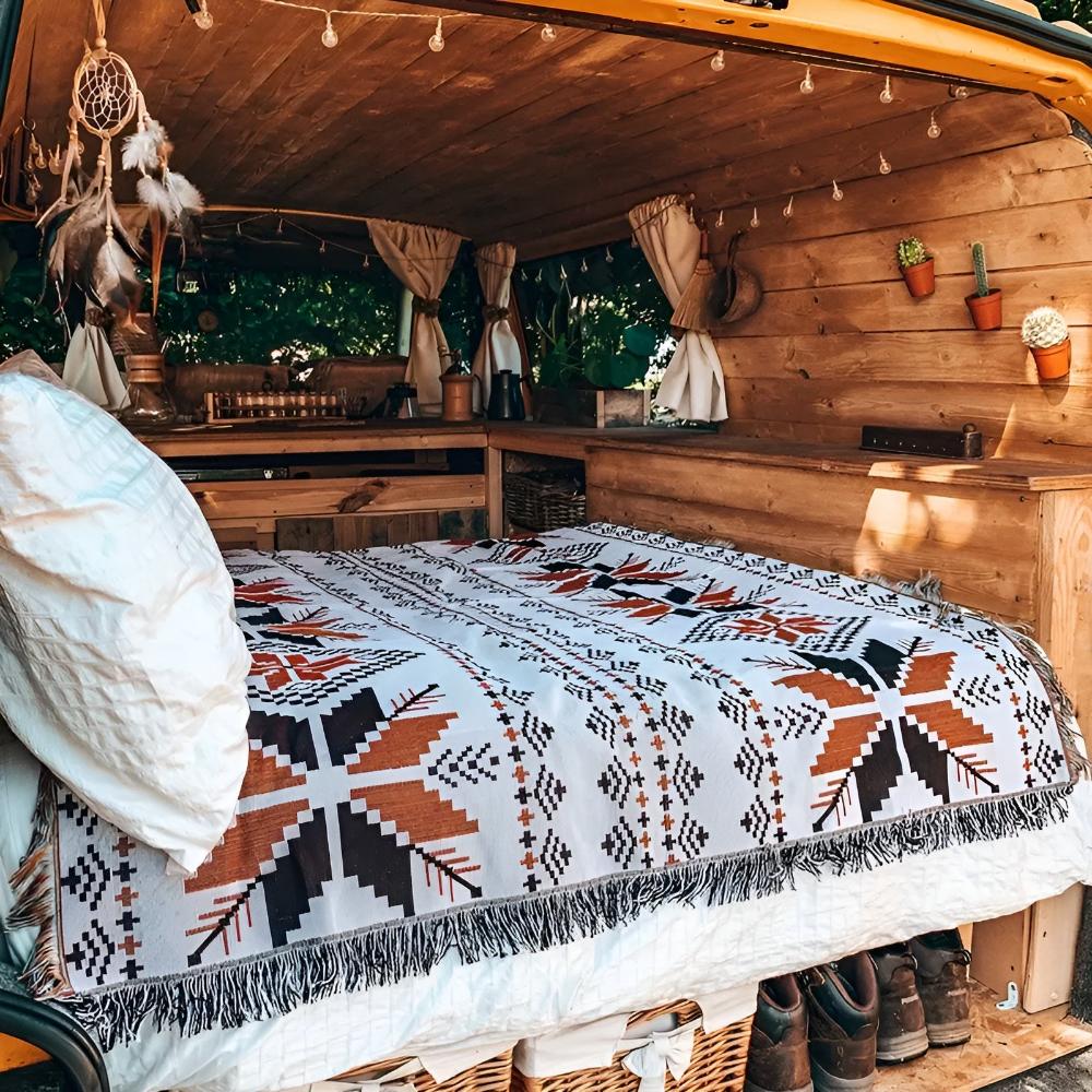 Colorful Bohemian Outdoor Blanket