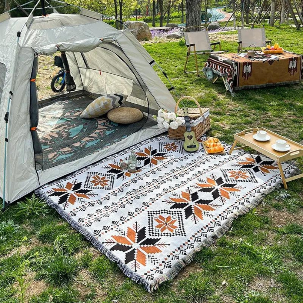 Colorful Bohemian Outdoor Blanket