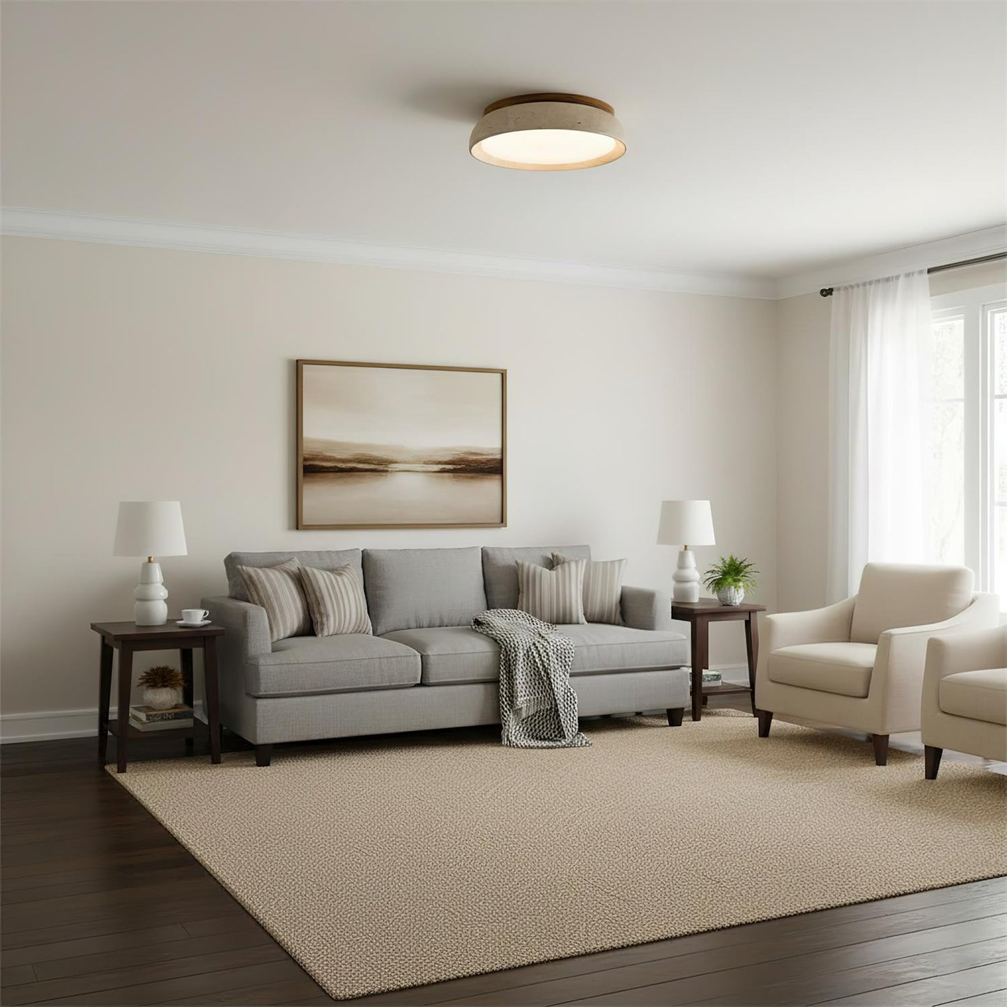 Stylish Circular LED Ceiling Fixtures for Homes
