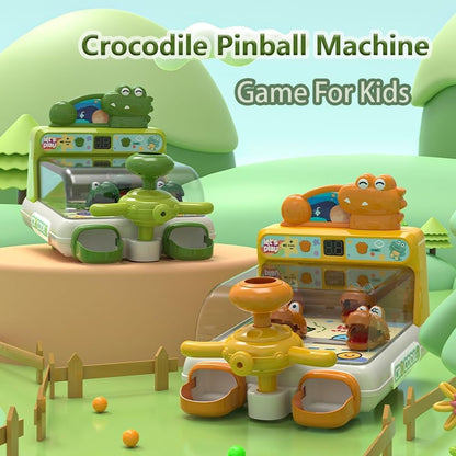 Pinball Shooting Machine With Lever Launcher, Scoring Drops, Tracks, Multiplayer Fun For Ages 3+