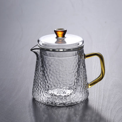 Premium Glass Teapot with Strainer and Gold Handle - Halri