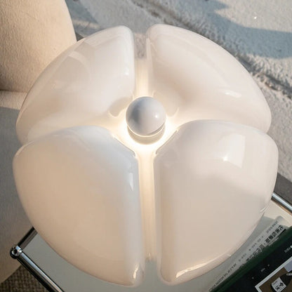 Elegant Floral Glass Table Lamp