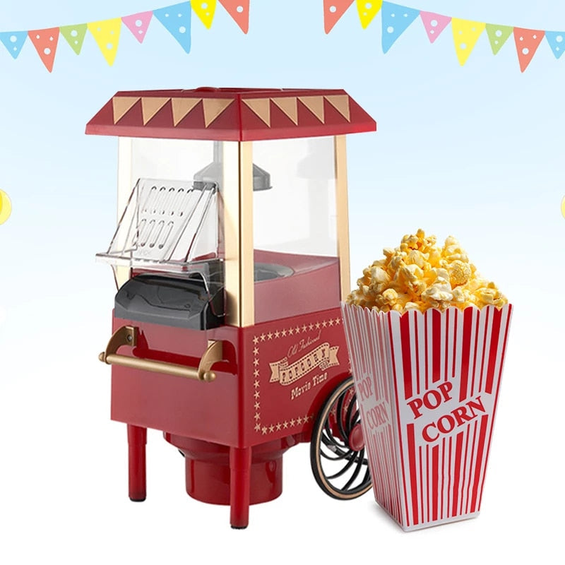 Compact Retro Popcorn Maker Machine - Halri