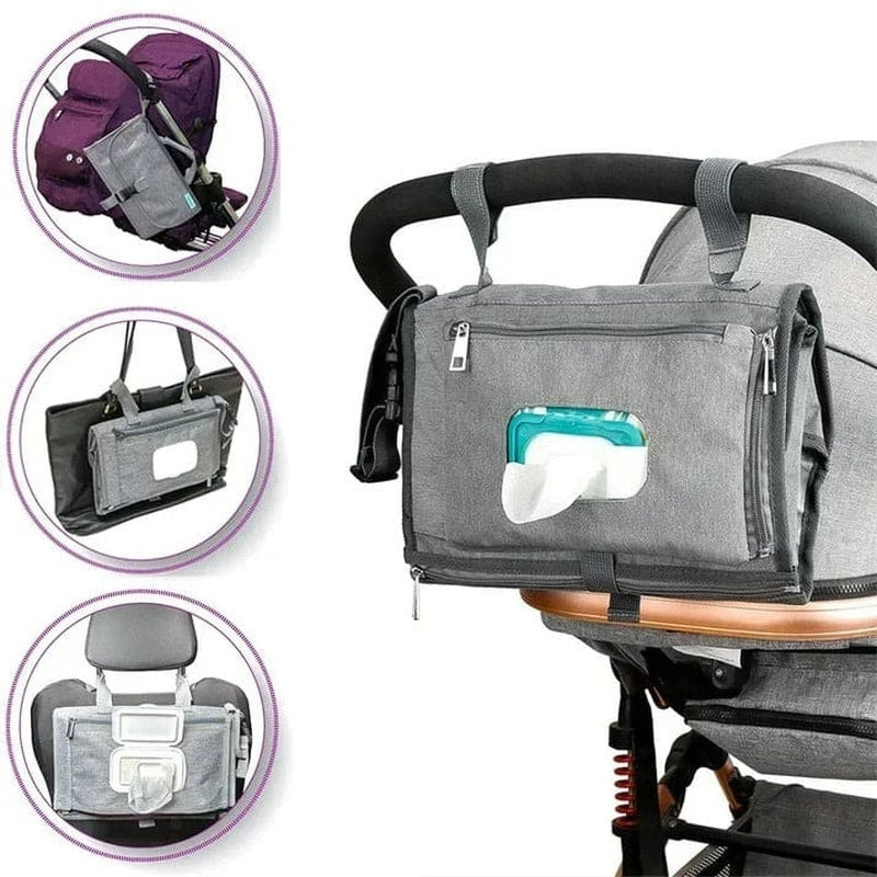 Portable Diaper Changing Pad Foldable Waterproof Baby Diaper Storage Bag