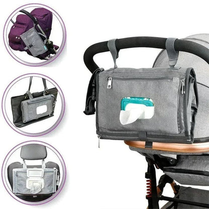 Portable Diaper Changing Pad Foldable Waterproof Baby Diaper Storage Bag