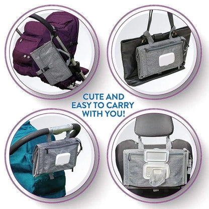 Portable Diaper Changing Pad Foldable Waterproof Baby Diaper Storage Bag