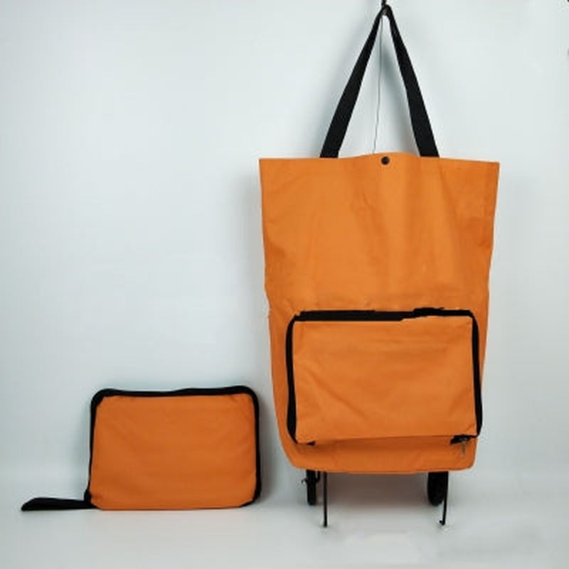 Collapsible Reusable Cart on Wheels with Folding Frame