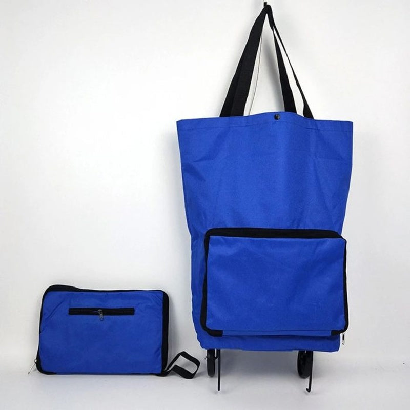 Collapsible Reusable Cart on Wheels with Folding Frame