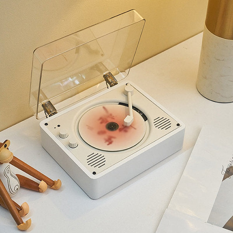 Compact Vintage CD Music Player with Wireless Speakers - Halri