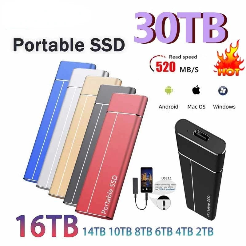 Fast USB External Solid State Storage Drive - Halri