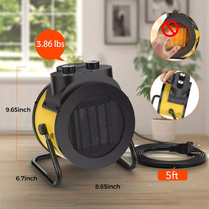 Compact Waterproof Space Heater for Indoor Outdoor Use - Halri