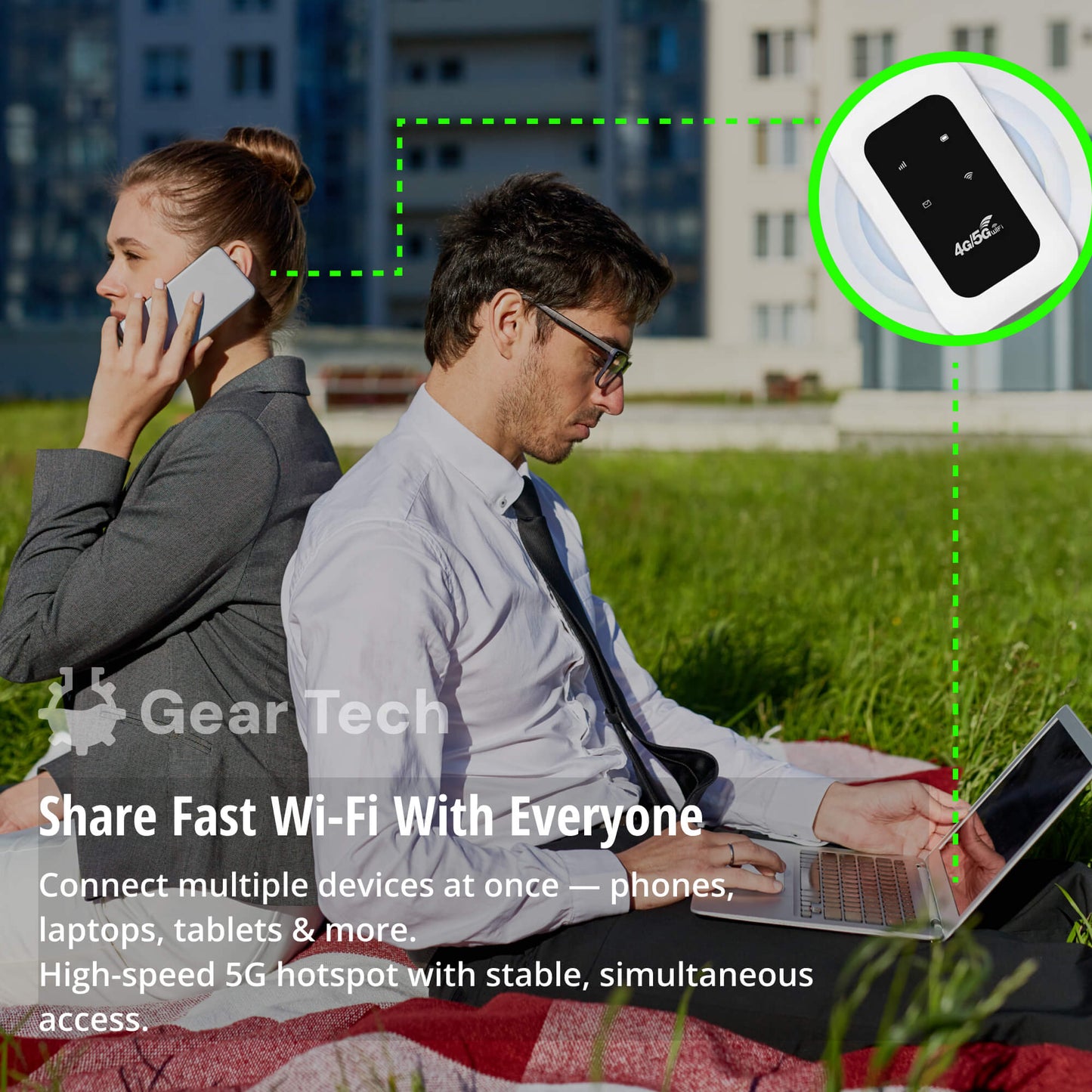 Compact Mobile Wi-Fi Router for Travel and Home Use