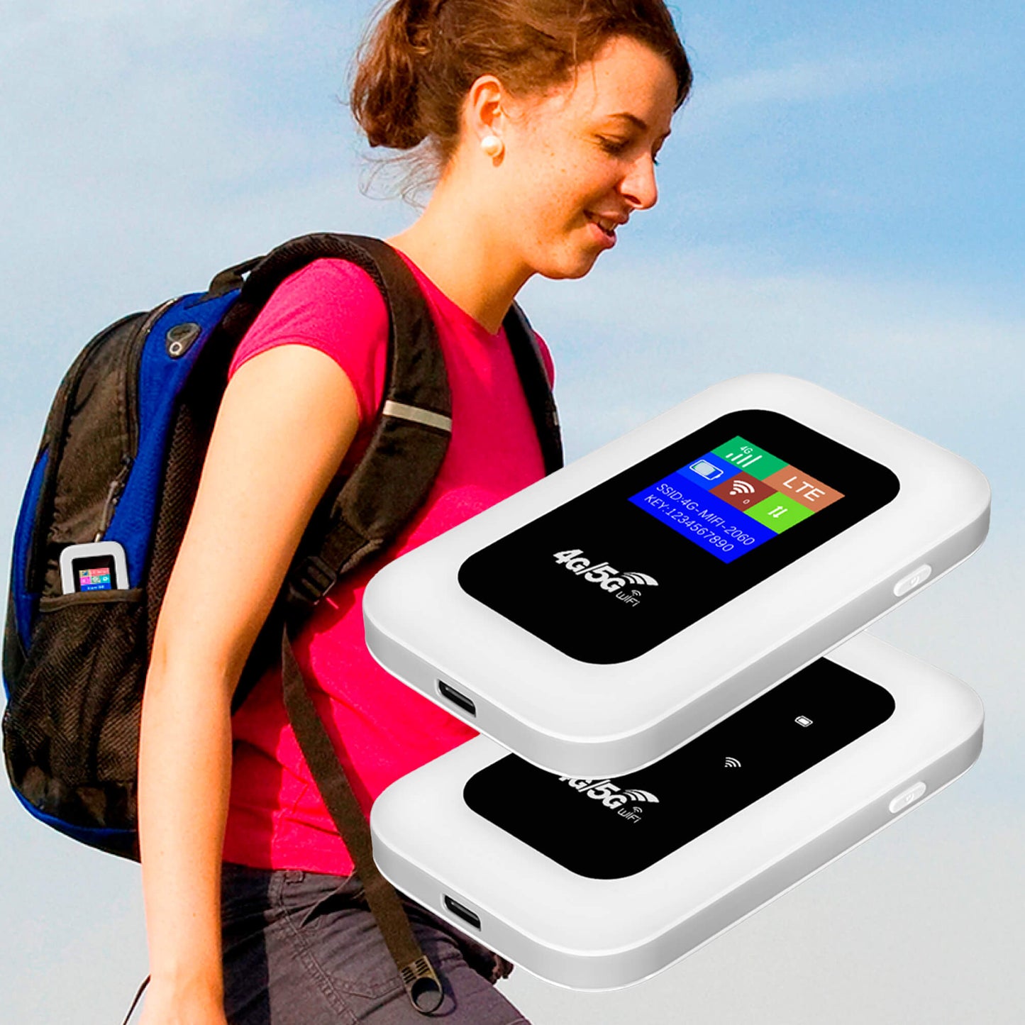 Compact Mobile Wi-Fi Router for Travel and Home Use - Halri