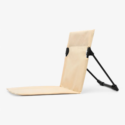 Collapsible Outdoor Chair with Back Support - Compact Camping Seat