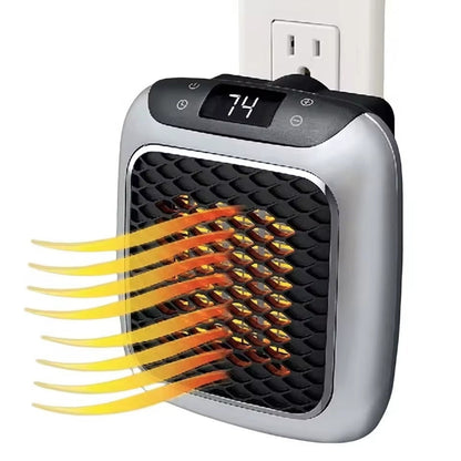 Compact Digital Space Heater with Silent Operation - Halri