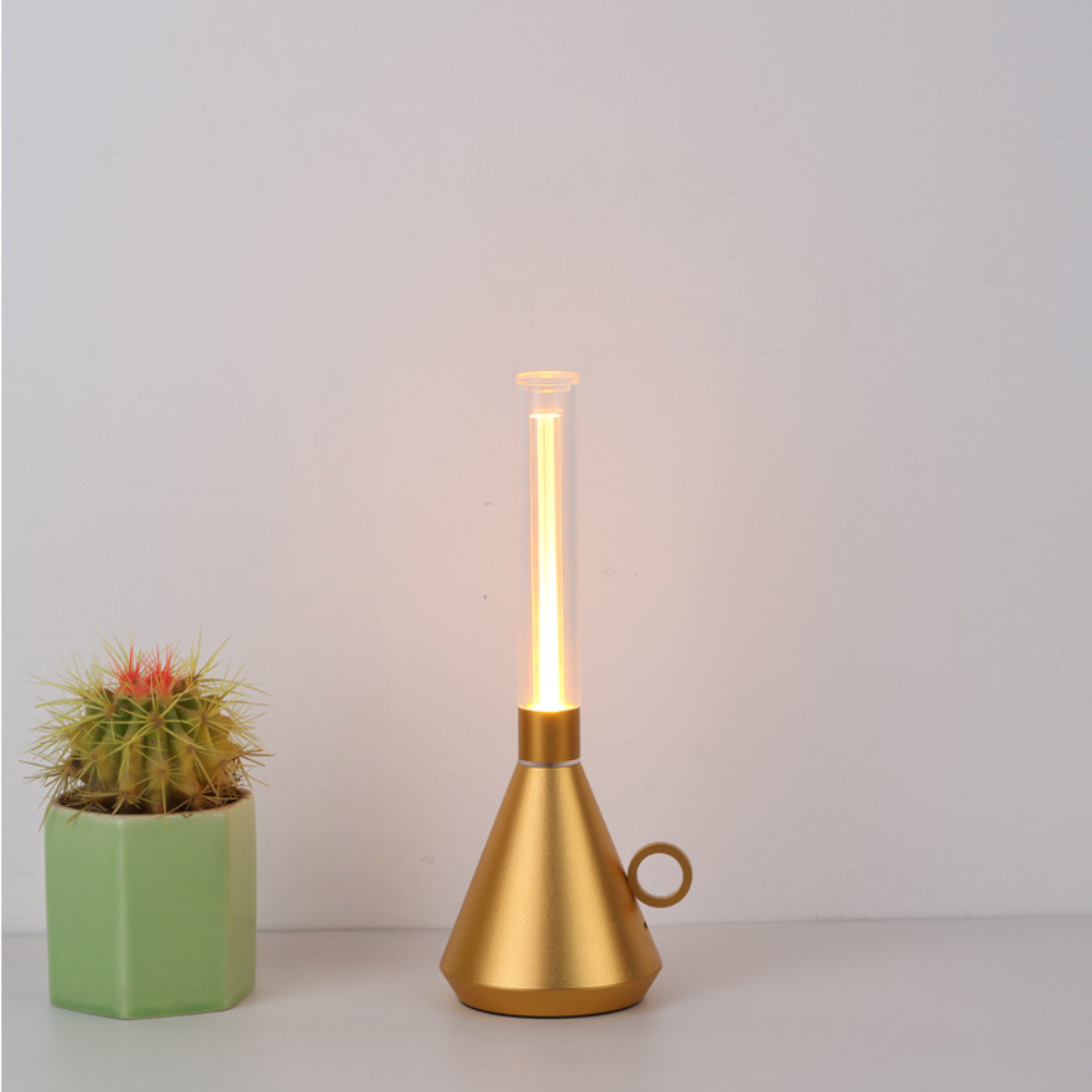 Compact Vintage Outdoor Lamp, Rechargeable Dimmable Light - Halri