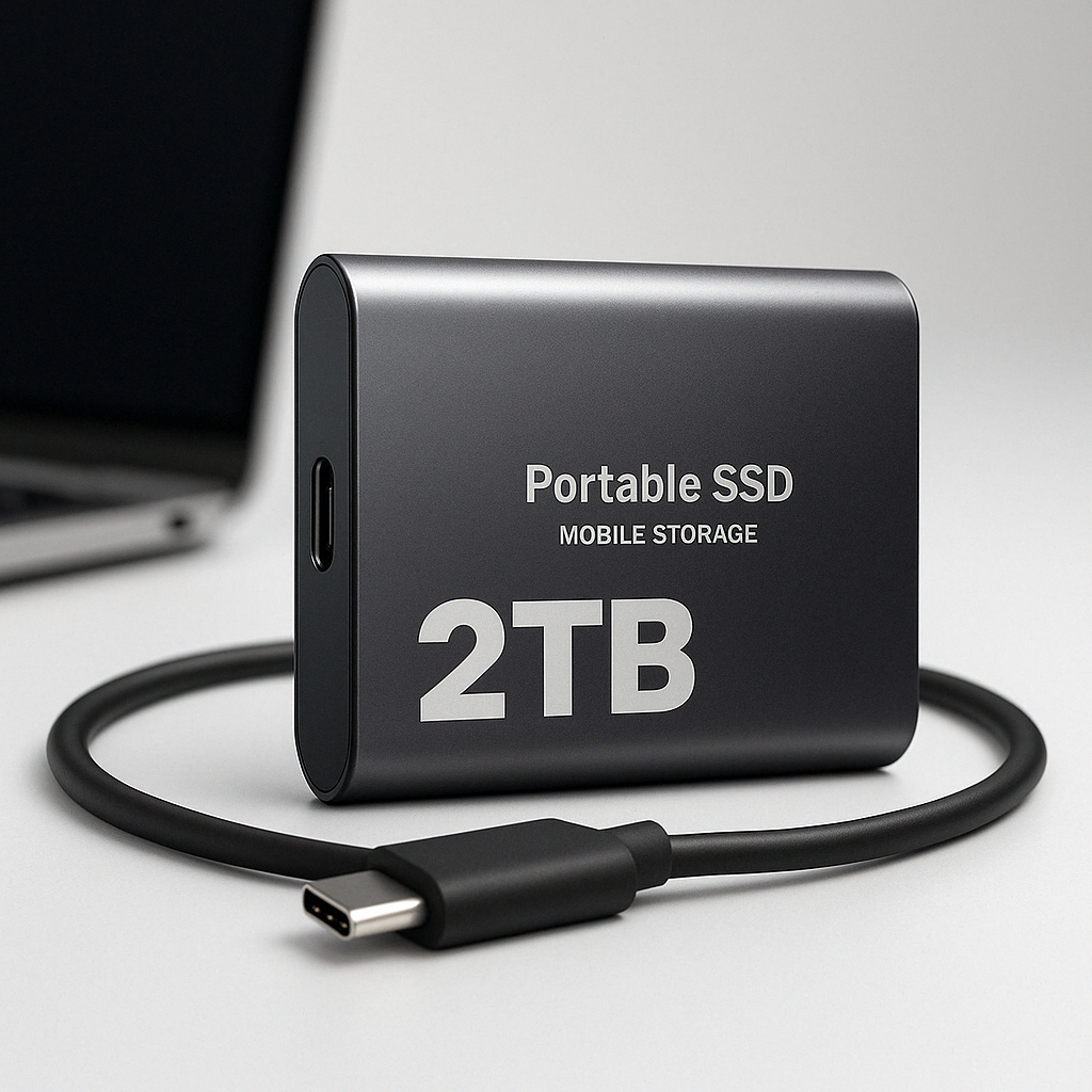 Fast 2TB USB-C Portable External SSD Drive - Halri