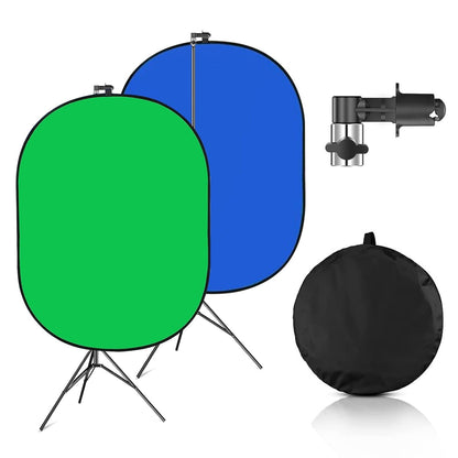 Compact 2-in-1 Reversible Pop Up Screen Backdrop - Halri