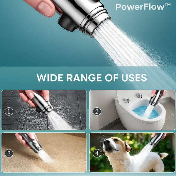 Powerful Rain Shower Head with Advanced Water Filter