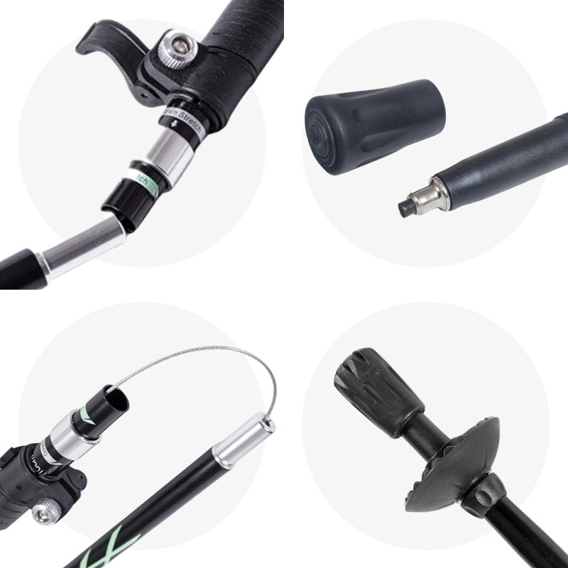 Compact Folding Trekking Walking Stick