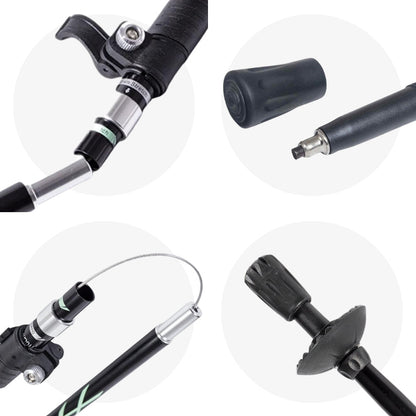Compact Folding Trekking Walking Stick