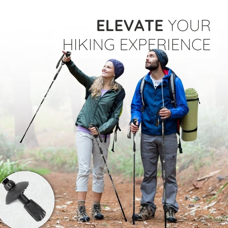 Compact Folding Trekking Walking Stick
