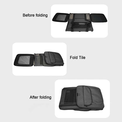 Premium Extra Large Cat Carrier with Wheels, Detachable & Foldable Dog Trolley Case