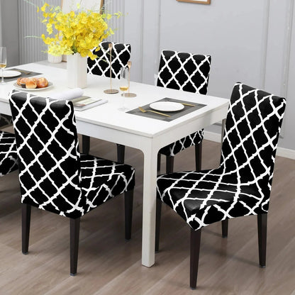 Premium Stretch Dining Chair Covers – Elastic Fit for Most Chairs, Machine Washable, Protects from Stains and Wear 10